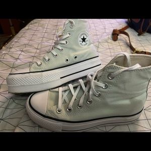 Chuck Taylor All Star Lift Platform Seasonal Color - light silver/black/white